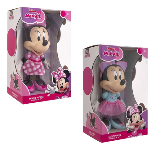 Disney Junior Set Con 2 Muñecas Minnie Mouse Ruz