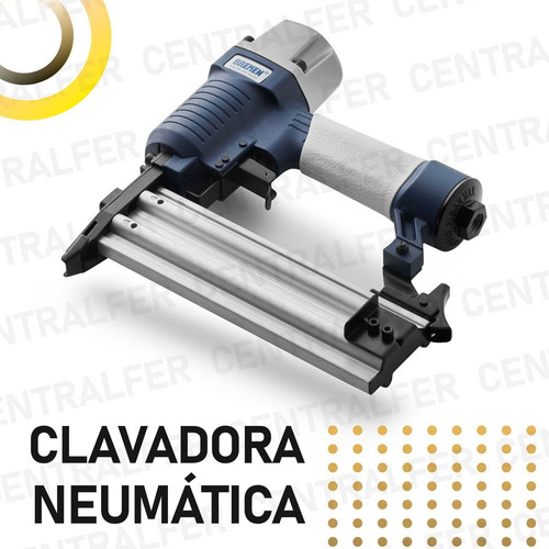 Imagen 3 de 8 de Clavadora Neumatica Bremen Madera Ga18 15 A 50mm 7264