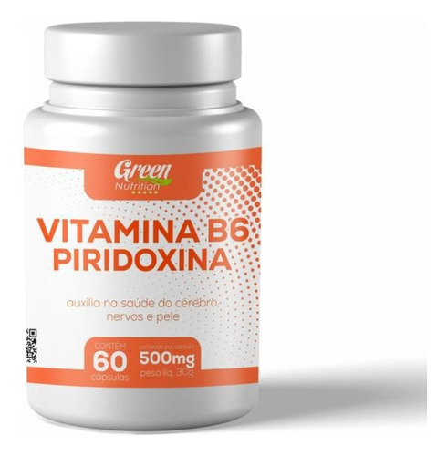 Kit C/3 Vitamina B6 Piridoxina 60caps Green Nutrition