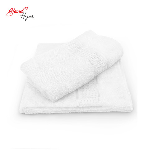 Toalla De Baño 100% Algodón. Lujosa Cenefa. Kit Con 2 Pzas
