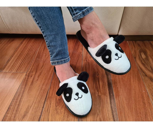 Pantuflas Panda Mujer Calzatura Textil E-10083 100% Lavable