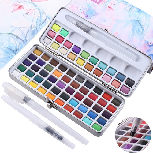 Kit De Pintura De Acuarela Profesional De 72 Colores .