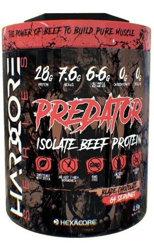 Proteina En Polvo Hardcore Predator Beef Isolate 4.8 Libras