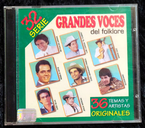 2 Cds De La Serie 32 # Grandes Voces Del Folklore