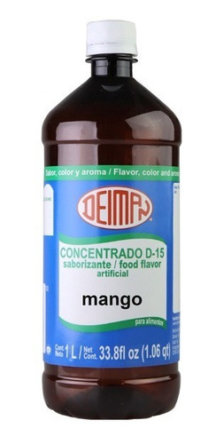 Concentrado Saborizante Comestible Mango 1 Litro Deiman