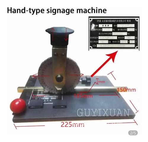 Máquina Embosadora  De Metal Manual