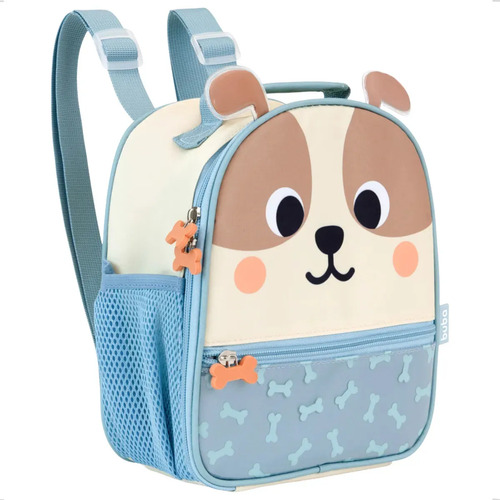 Lancheira Bolsa Térmica Cachorro Buba Zoo Azul Infantil