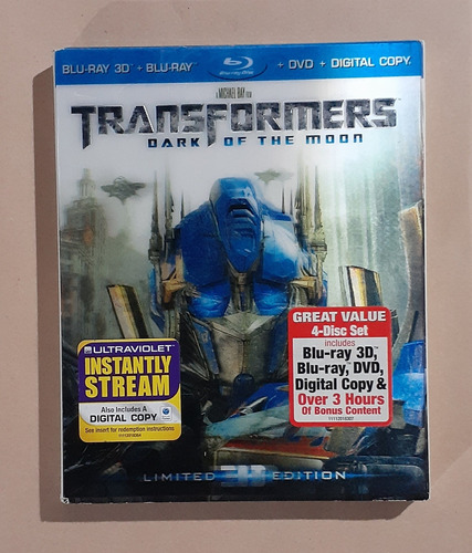 Transformers Lado Oscuro De La Luna Blu-ray 3d + 2d Original