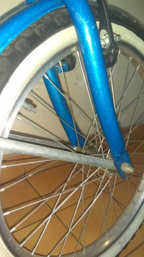 Bicicleta Rodado 20 Akira Color Turquesa Metalico San Martin