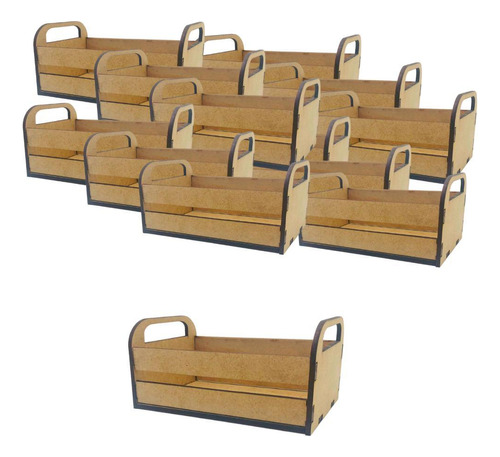 Kit 20 Mini Caixotinho Mdf P/ Lembrancinhas - Sthoudt Crua