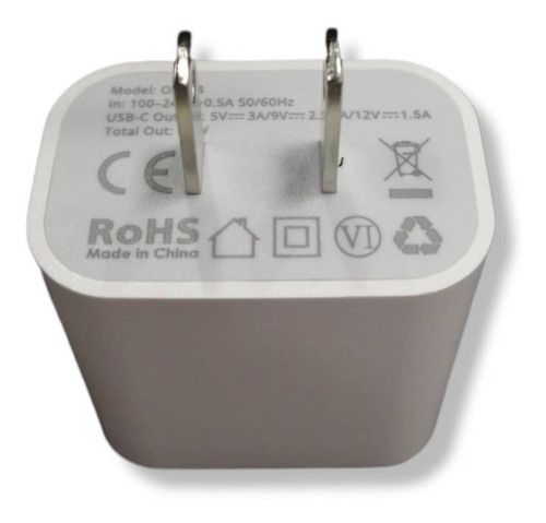 Taco Cubo Cargador Certificado Usb Tipo C Dec 20w