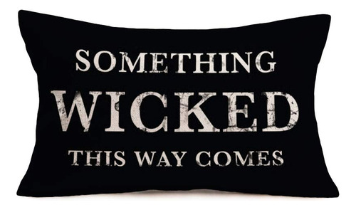 Smilyard Fundas De Almohada De Halloween, Something Wicked .