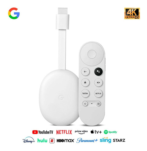 Imagen 4 de 8 de Chromecast With Google Tv De Voz 4k 8gb Snow Ram De 2gb