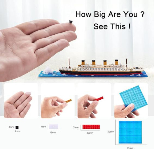 Juego De Construcción De Modelos De Barco Titanic, 1878 Piez