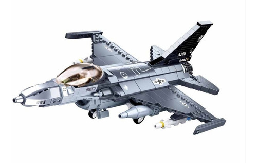 Avión De Combate F-16c Fighting Falcon Fach Compatible Lego