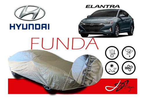 Funda Cubierta Lona Afelpada Cubre Hyundai Elantra 2020
