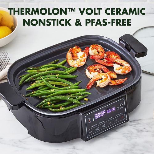 Greenpan Stainless Steel 8-in-1 Skillet Grill & Slow Cook...