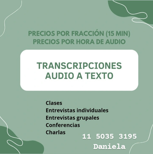 Transcripciones Audio A Texto