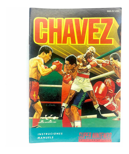 Chavez Boxing - Manual Original De Super Nintendo Ntsc
