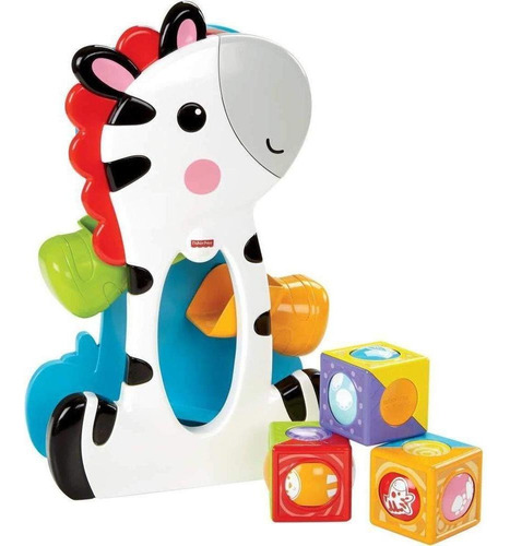 Fisher-Price Blocos Baby Cor Branco-prisma Brinquedo  Do Empilhável  Do Zebra  Para Bebês Blocos Baby 