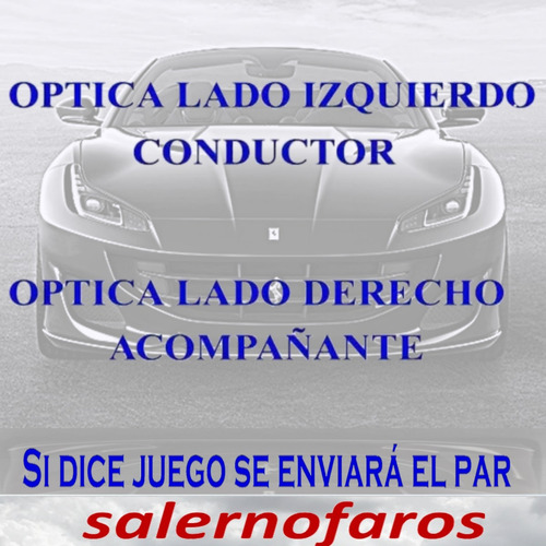 Imagen 8 de 18 de Faro Auxiliar Pata Corta Peugeot 206 1999 Al 2003