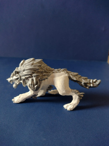 Lobo Impresión 3d Con Resina, 4.6x10 Cm  Muy Alta Calidad 