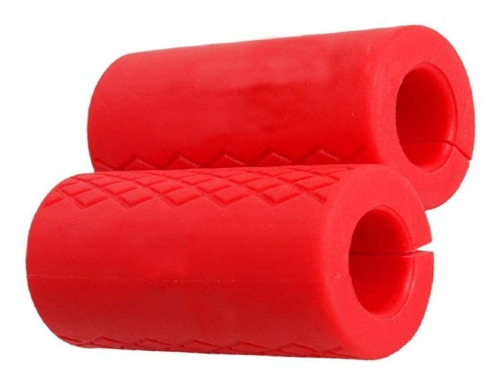 Fat Grips Mangos De Barra Gruesa Mancuernas Silicona Rojo