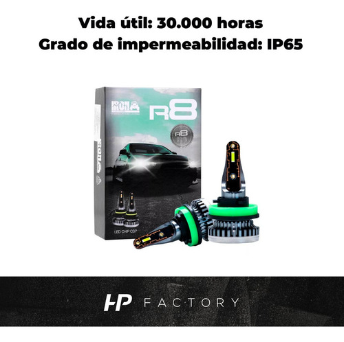 Kit Cree Led R8 H11 42w 12v Chip Csp Sin Cooler