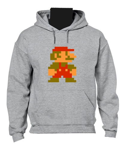 Buso Buzo Unisex Mario Bros Pixel