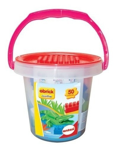 Abrick Balde 50 Piezas Cocodrilo Juego Original De Antex