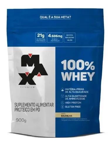 Whey Proteina Isolada E Concentrado Wey Protein Max Titanium Sabo...
