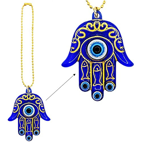 Adorno Colgante De Coche Lucky Evil Eye Forma De Mano D...