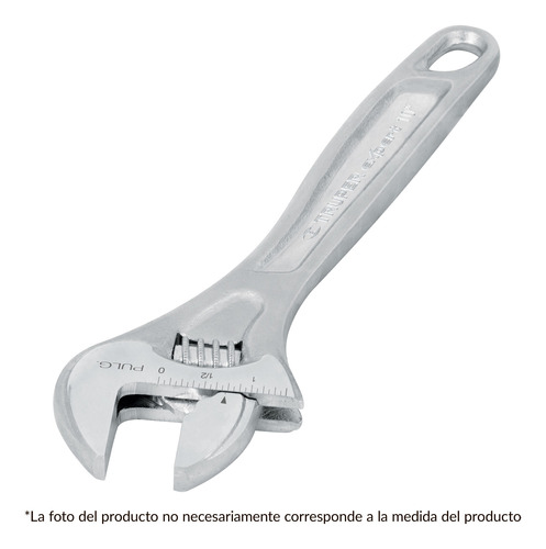 Llave Expansiva Profesional Cromada 6pg Truper