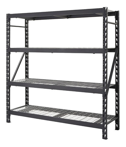 Rack Estante Industrial De 4 Niveles Soporta Hasta 2700kg.