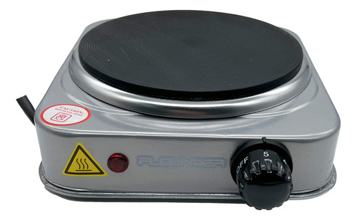 Anafe Eléctrico Flounder 1 Hornalla Potencia 1000w