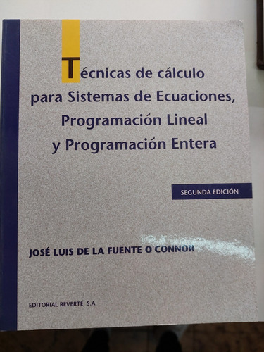 Tecnicas De Calculo Para Sistemas De Ecuaciones - O` Connor