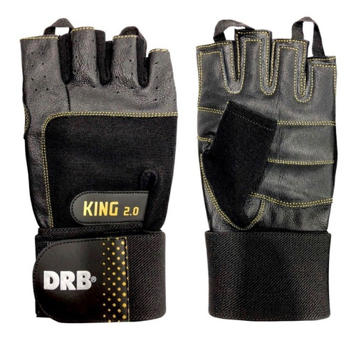Guantes Fitness King 2.0 Drb® Cuero - Entrenamiento Y Pesas