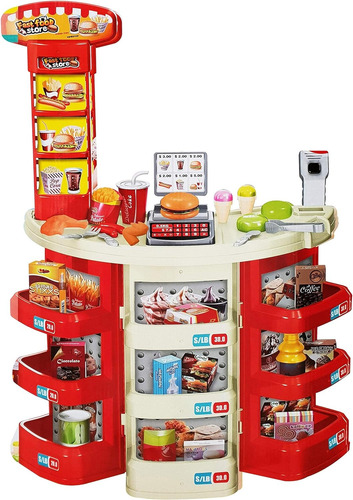 Set Supermarket Fast Food Luz Y Sonido 