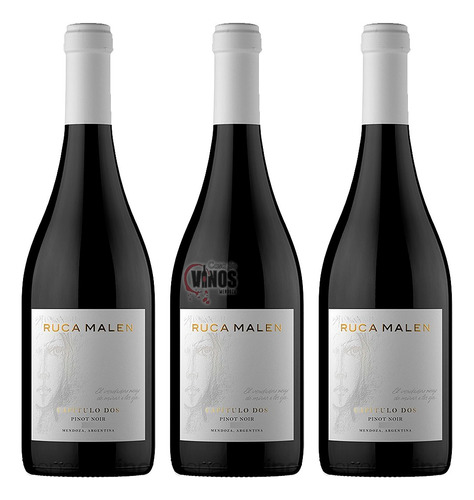 Vino Ruca Malen Capitulo Dos Pinot Noir Pack X3 Unidades