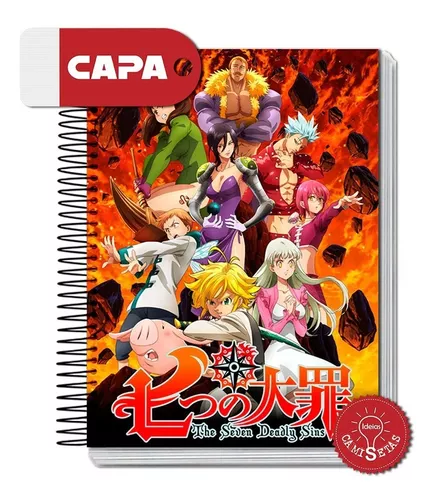 Caderno Personalizado Anime Nanatsu No Taizai / Meliodas