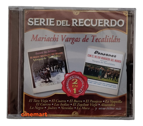 Serie Del Recuerdo Mariachi Vargas De Tecalitlan Disco Cd