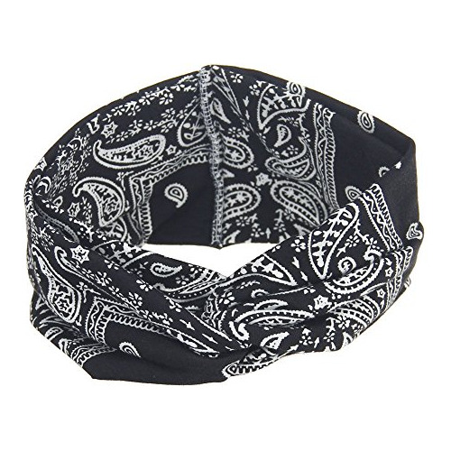Diademas Anchas Con Nudos Tipo Bandana Con Estampado De Cach