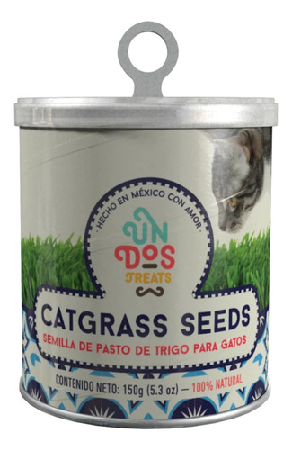 Imagen 1 de 5 de Catgrass Seeds Pasto De Trigo Para Gatos Un Dos Treats