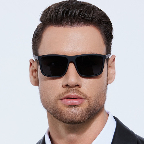 Gafas De Sol Cuadradas Negras Polarizadas Sung Lasses, 2 Uni