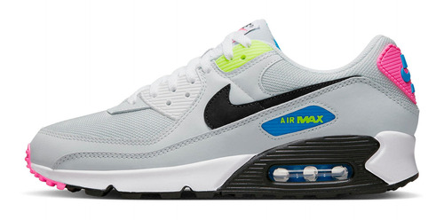 Zapatillas Nike Air Max 90 Grey Neon Urbano Dz4398-001   