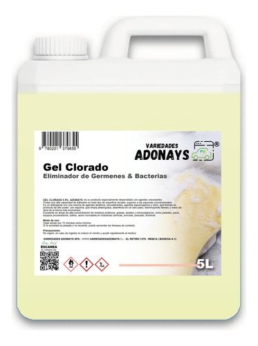 Cloro Gel 5 Litros