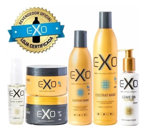 Kit Exo Hair Exotrat Home Use Cuidados Diários (6 Produtos)