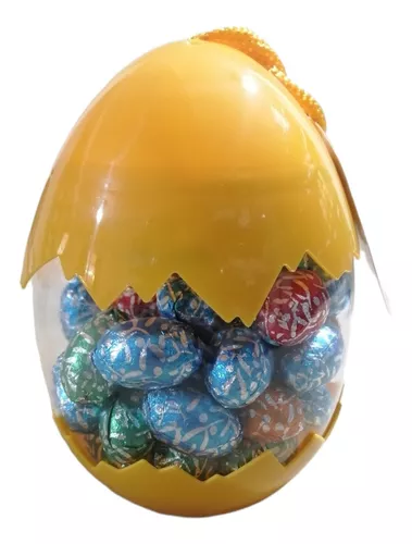 Hipócrita aliviar Observación Huevo De Pascua Grande Con 50 Huevitos De Chocolate Mabu