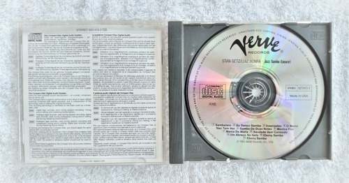 Luiz Bonfa Y Stan Getz Cd Jazz Samba Encore (Usado)