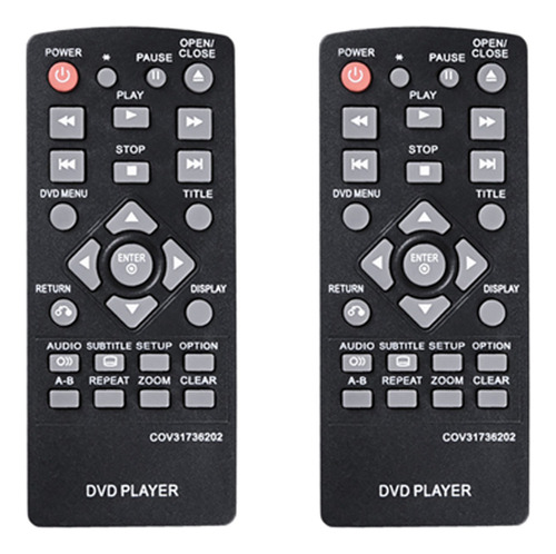 2 Controles Remotos Para Reproductor De Dvd Cov31736202 Para